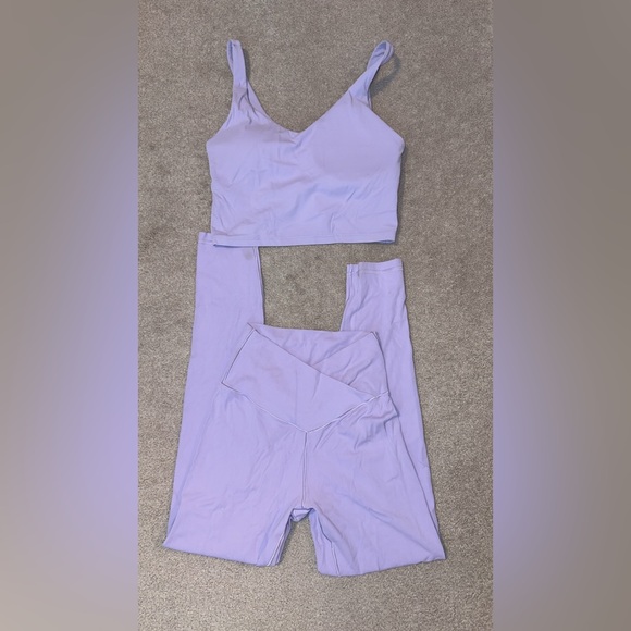 aerie Pants - Lavender Aerie workout set